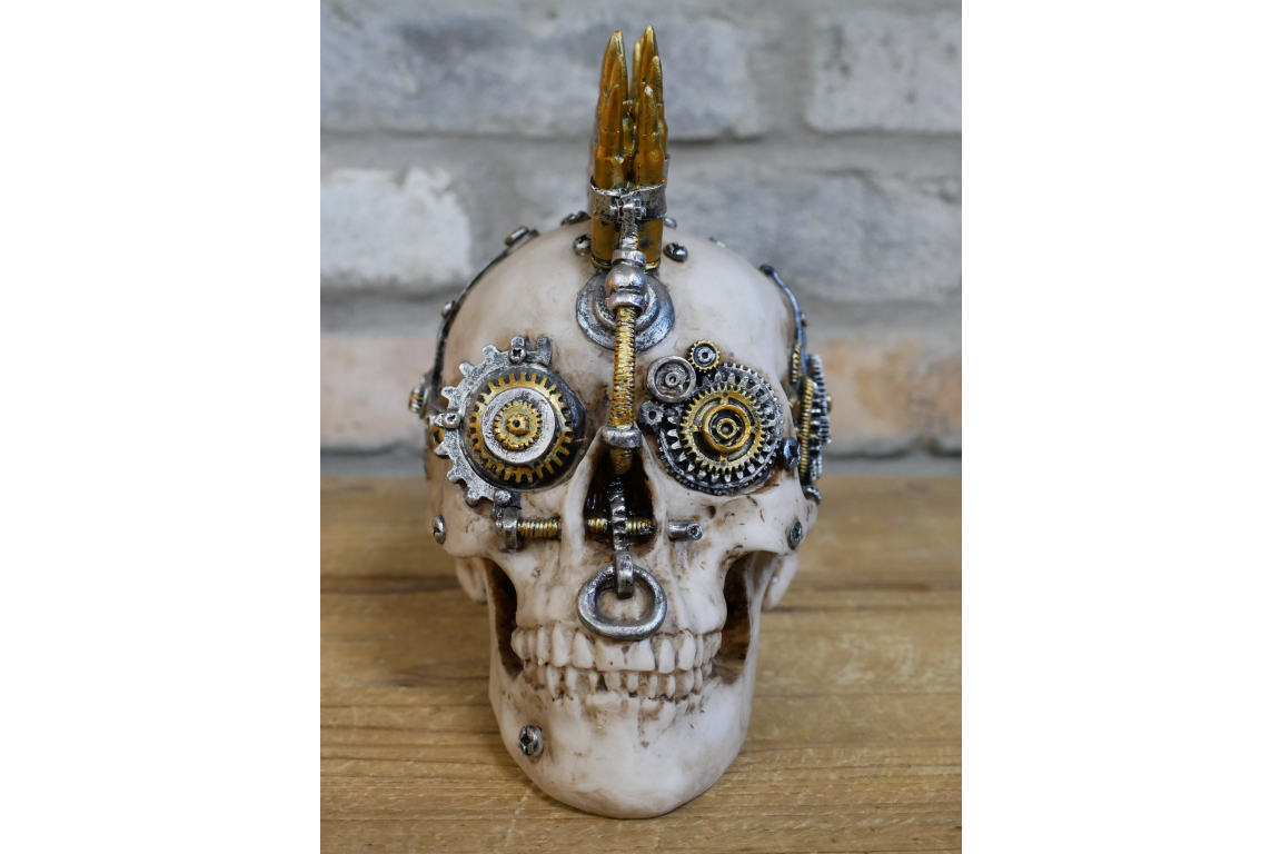 Steampunk Skull – Industrial Gothic Steampunk Decor