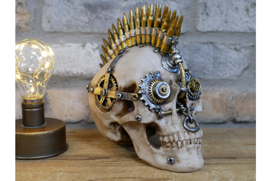 Steampunk Skull – Industrial Gothic Steampunk Decor