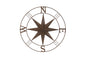 Metal Wall Compass - Rust Coloured Decorative Compass | Sign of the times Stoke