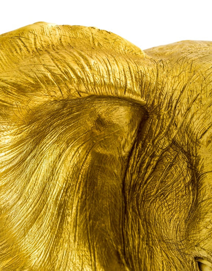 Extra Large Antique Gold Elephant Wall Head – Majestic Resin Sculpture | Sign of the times Stoke