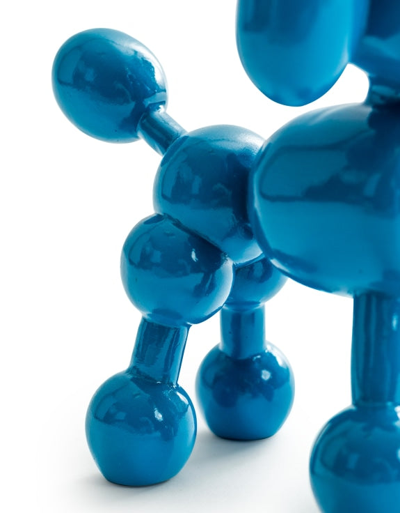Decorative Blue Balloon Poodle – Modern Dog Sculpture