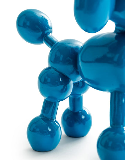 Decorative Blue Balloon Poodle – Modern Dog Sculpture