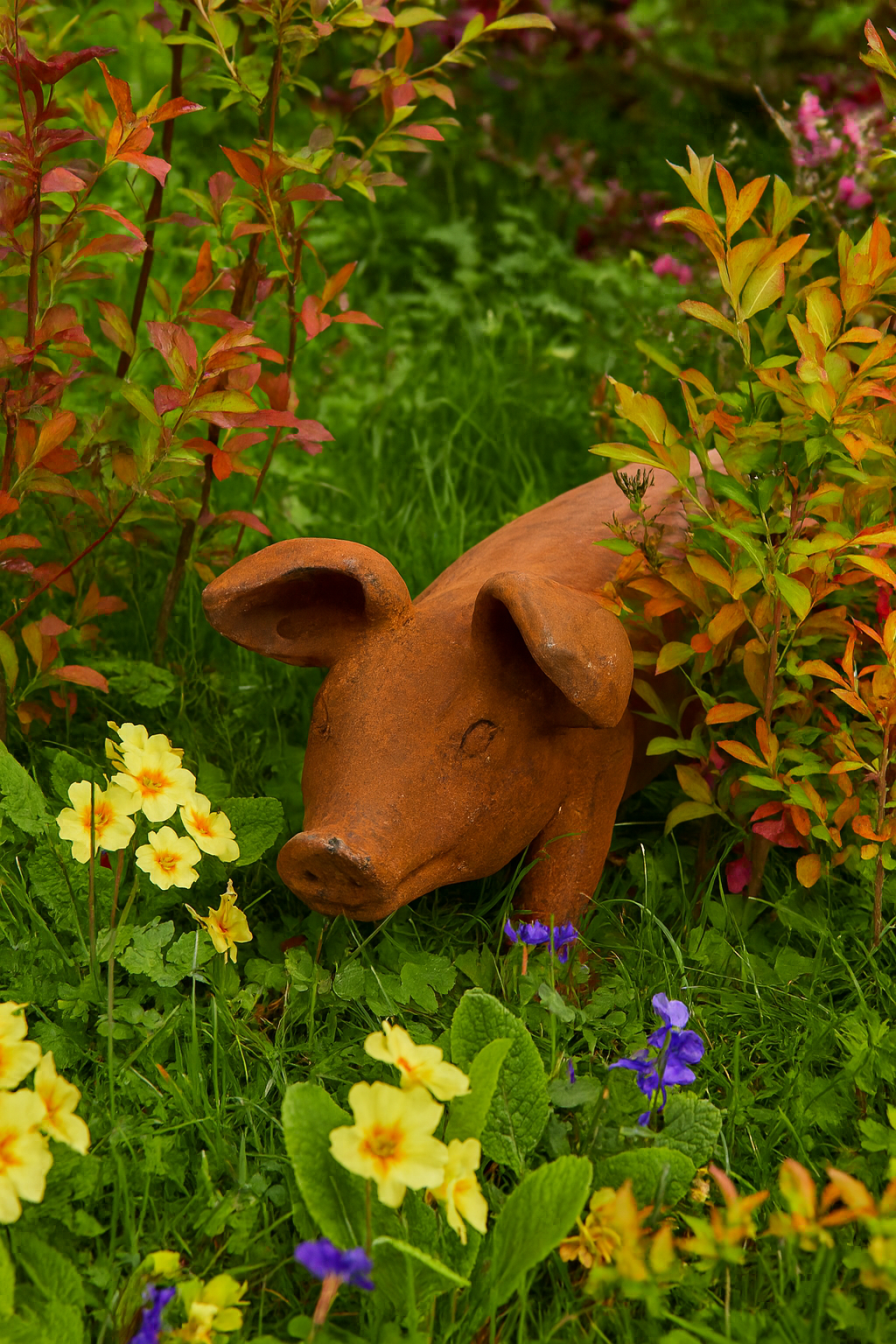 Decorative Pig Ornament – Hand Finished Indoor & Outdoor Sculpture