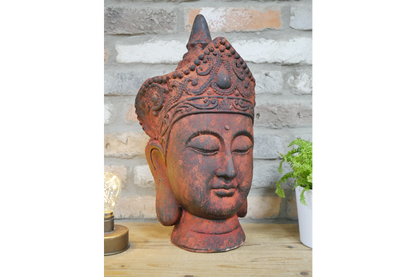 Buddha Head Sculpture – Zen Inspired Decorative Ornament