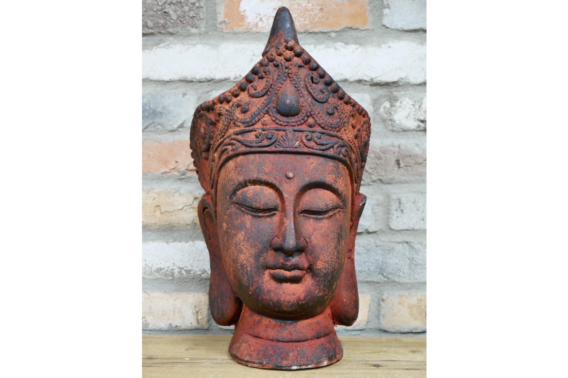 Buddha Head Sculpture – Zen Inspired Decorative Ornament