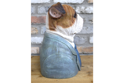 Large Bulldog Bust – Bold & Distinguished Dog Sculpture
