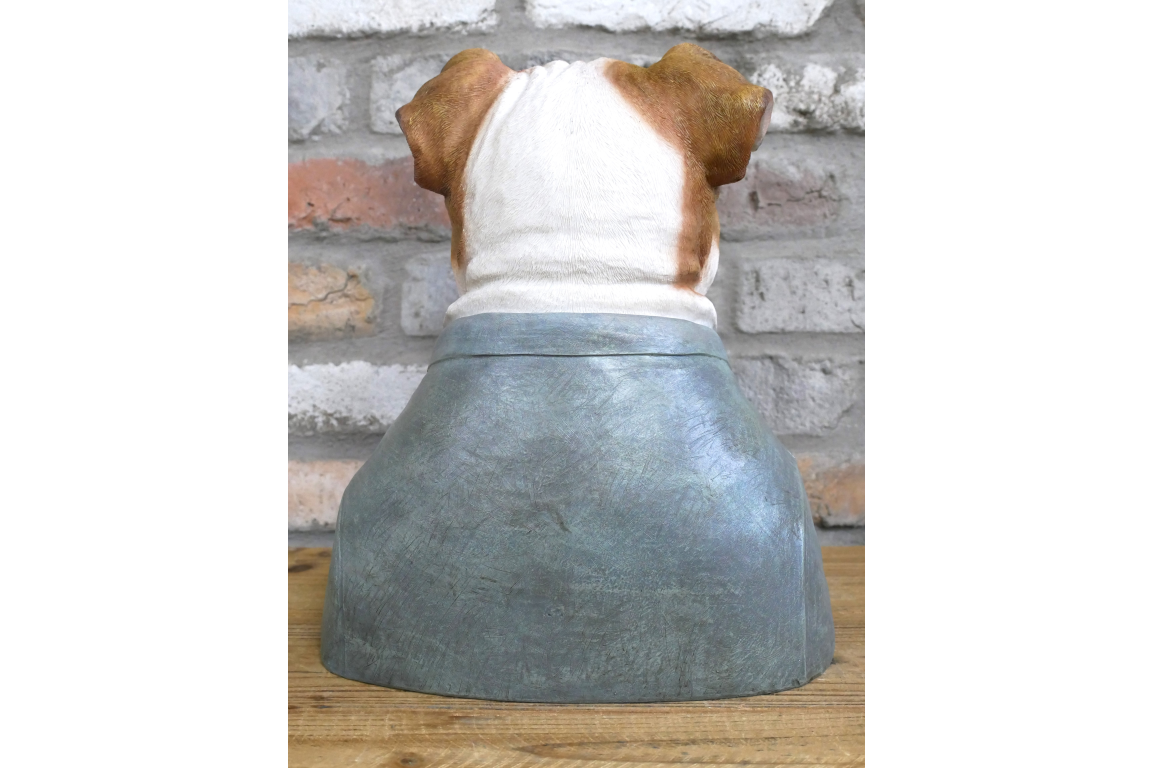 Large Bulldog Bust – Bold & Distinguished Dog Sculpture
