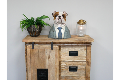 Large Bulldog Bust – Bold & Distinguished Dog Sculpture