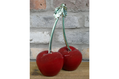 Decorative Cherry Sculpture – Bold Fruit-Inspired Ornament