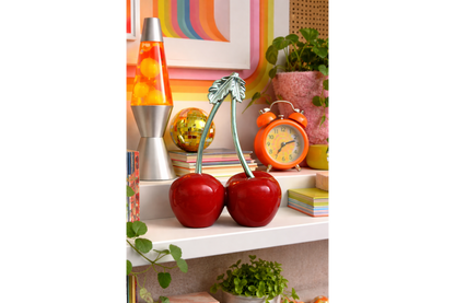 Decorative Cherry Sculpture – Bold Fruit-Inspired Ornament