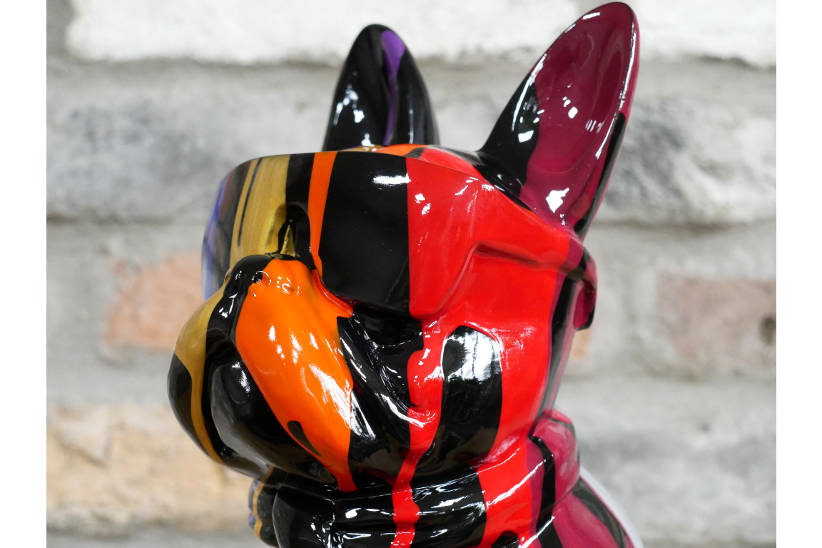 Multi-Colour Dog with Sunglasses – Funky Decorative Dog Sculpture