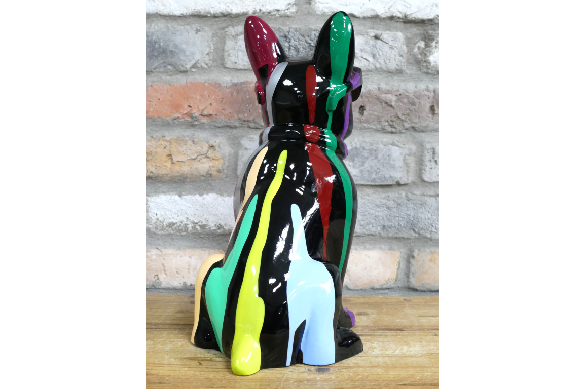 Multi-Colour Dog with Sunglasses – Funky Decorative Dog Sculpture