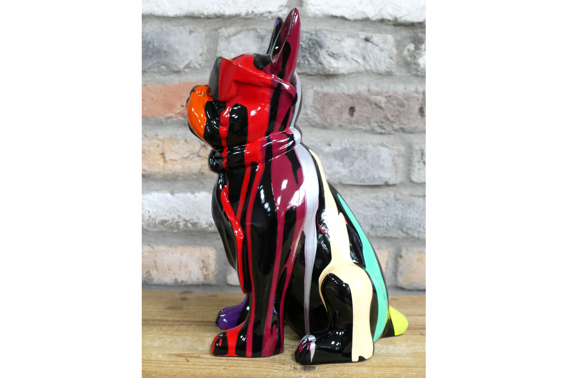Multi-Colour Dog with Sunglasses – Funky Decorative Dog Sculpture
