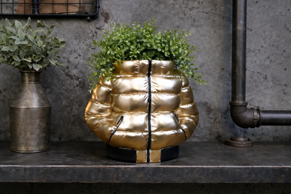 Puffer Jacket Vase – Quirky Contemporary Ceramic Planter & Vase