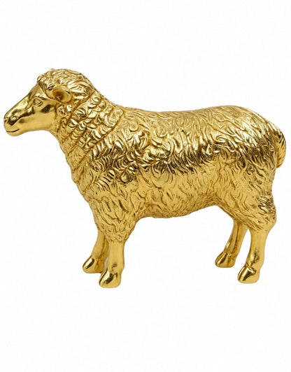 Large Gold Sheep Figure – Luxury Statement Animal Ornament | Sign of the times Stoke