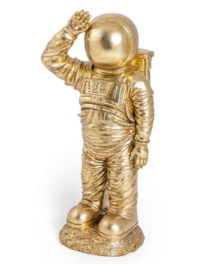 Gold Standing Astronaut – Space-Themed Decorative Sculpture