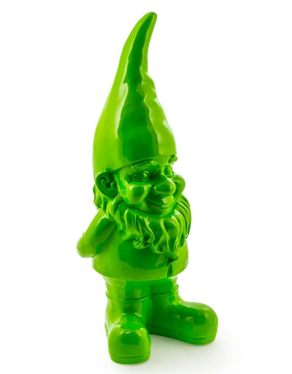 Large Bright Green Standing Gnome – Bold Garden & Home Ornament