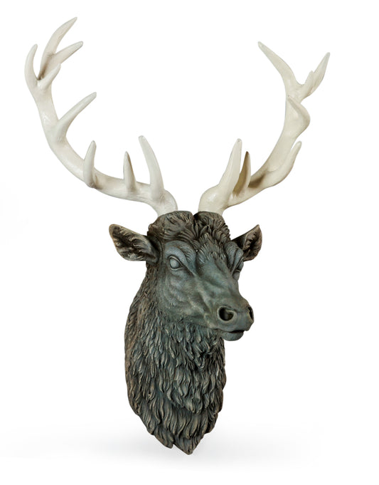 Stone Green Stag Head