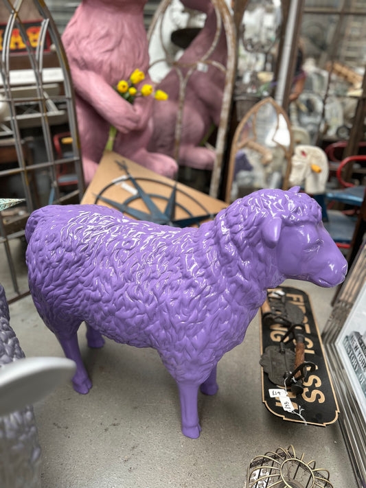 Purple Sheep Garden Sculpture – Vibrant Outdoor Decoration | Sign of the times Stoke