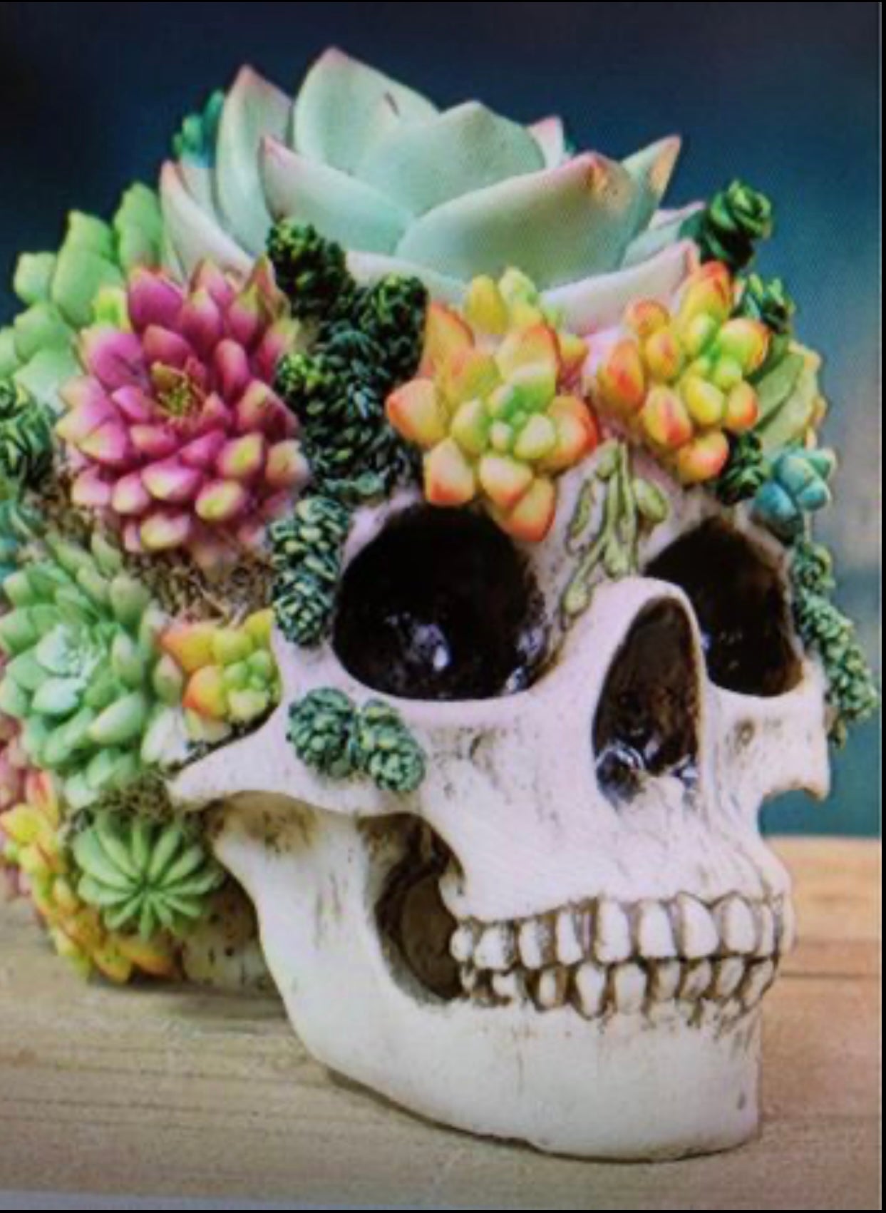 Flowered Skull