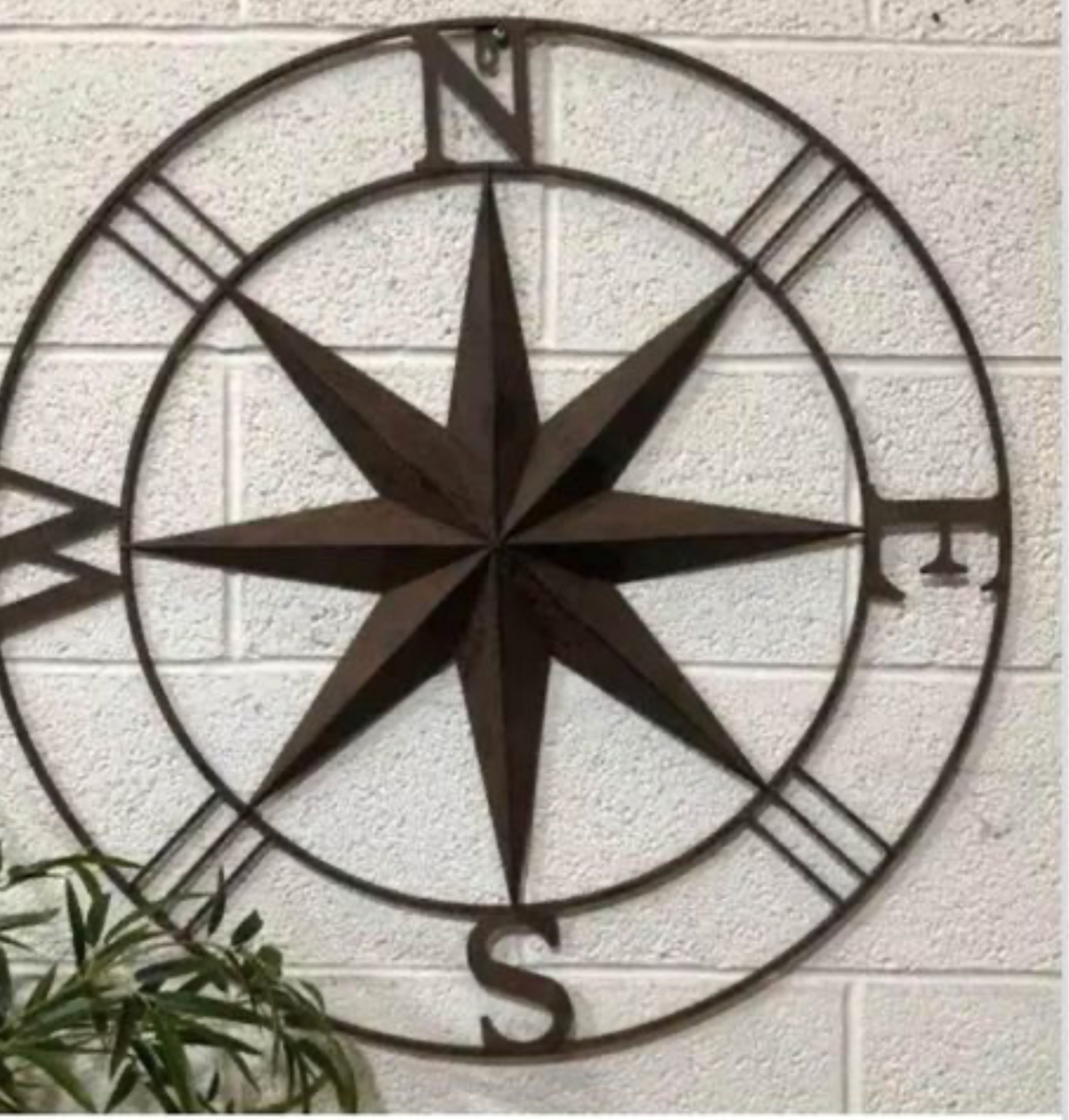 Metal Wall Compass