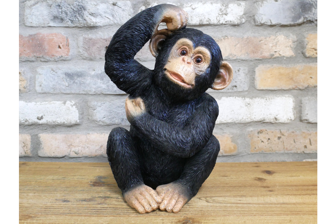 Scratching Monkey – Quirky Decorative Monkey Sculpture