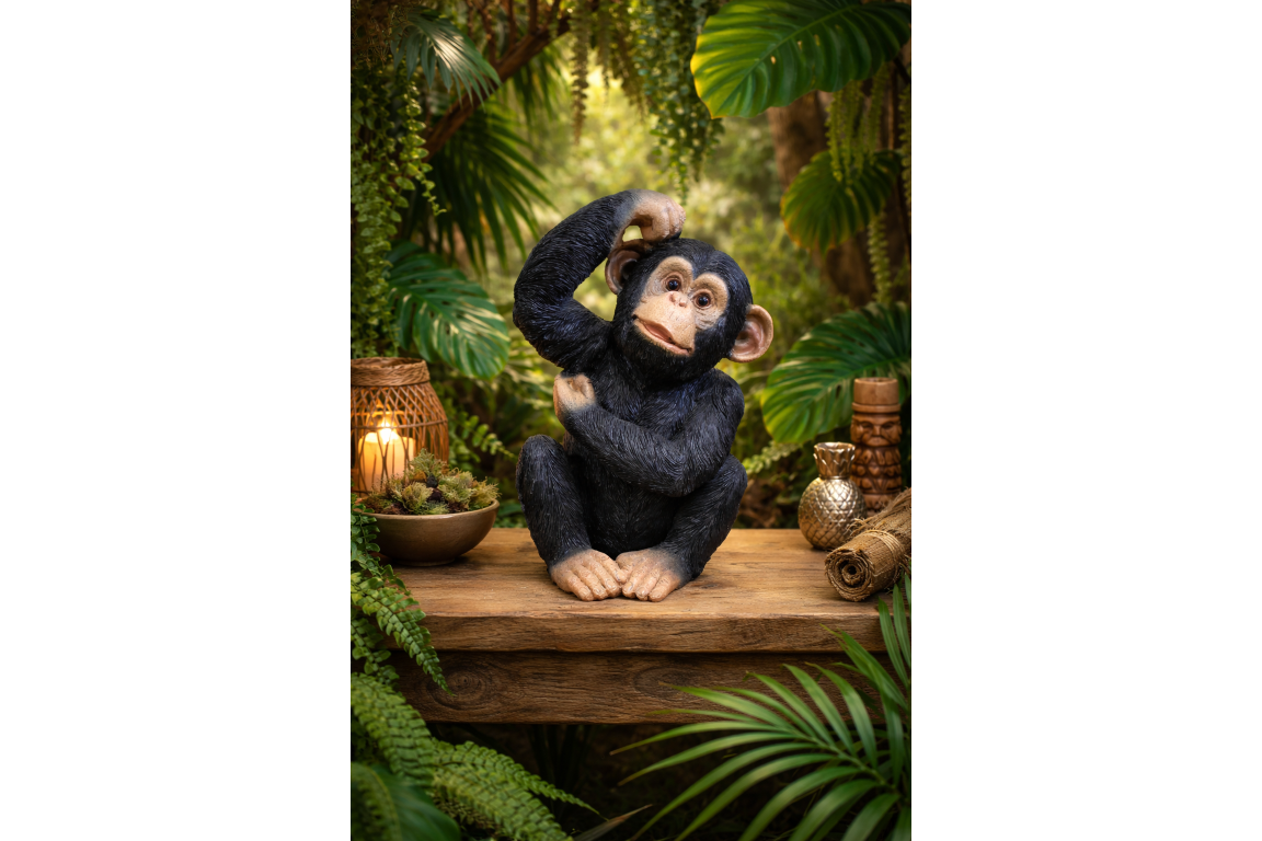 Scratching Monkey – Quirky Decorative Monkey Sculpture