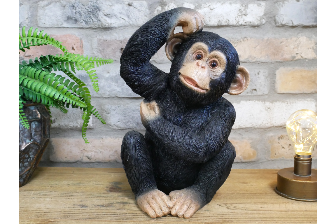 Scratching Monkey – Quirky Decorative Monkey Sculpture