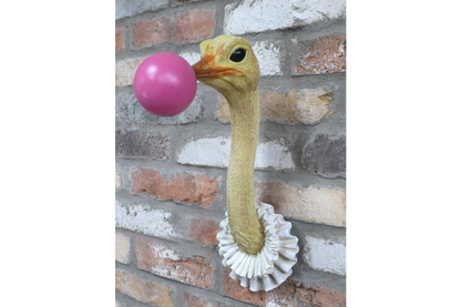 Ostrich Wall Decoration – Unique Animal Wall Sculpture