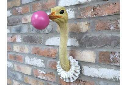 Ostrich Wall Decoration – Unique Animal Wall Sculpture