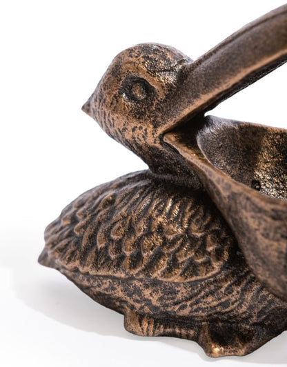 Cast Iron Pelican Trinket & Coin Bowl – Decorative Storage Dish