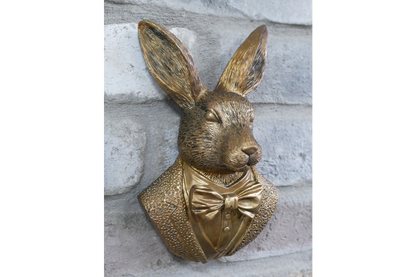 Rabbit Wall Decoration – Compact Animal Wall Sculpture