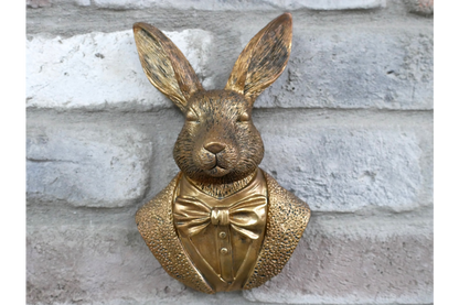 Rabbit Wall Decoration – Compact Animal Wall Sculpture