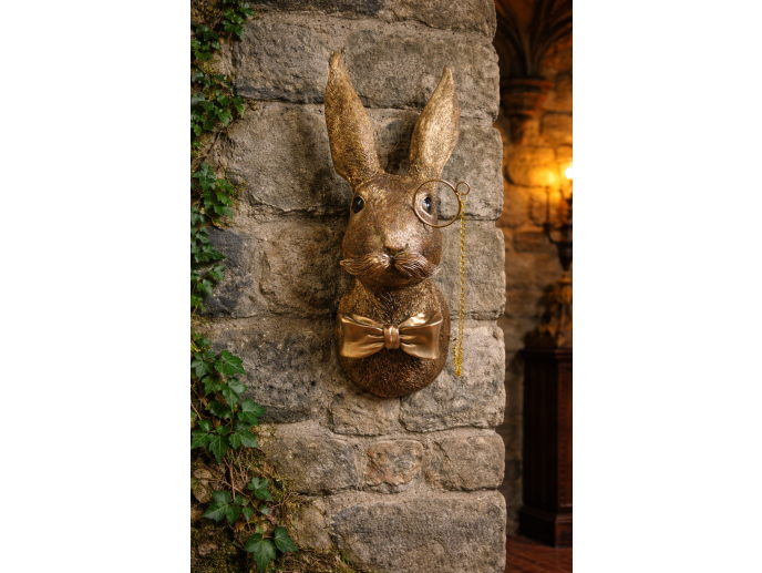 Rabbit Head Wall Decoration – Statement Animal Wall Sculpture