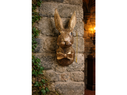 Rabbit Head Wall Decoration – Statement Animal Wall Sculpture