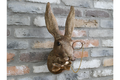 Rabbit Head Wall Decoration – Statement Animal Wall Sculpture
