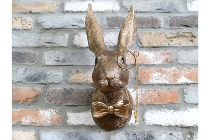 Rabbit Head Wall Decoration – Statement Animal Wall Sculpture