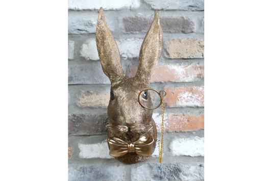 Rabbit Head Wall Decoration – Statement Animal Wall Sculpture