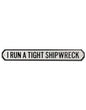 Antiqued Wooden "Shipwreck" Sign – Rustic Nautical Wall Decor