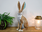 Delightful Hare Ornament – Elegant Resin Animal Sculpture