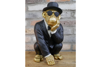 Monkey in a Suit – Quirky Decorative Sculpture