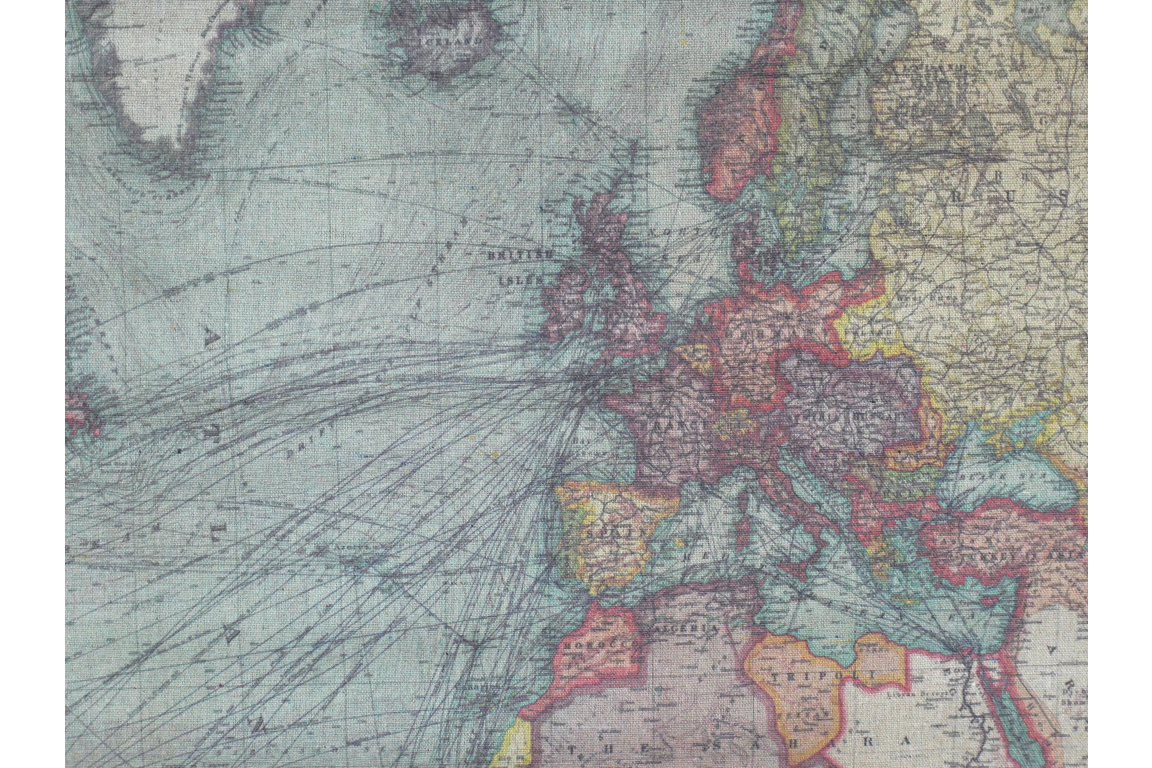 Large World Map Canvas Wall Art – Statement Global Map Print