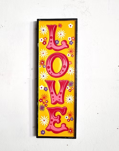 "LOVE" Sign - Vibrant MDF Wall Art
