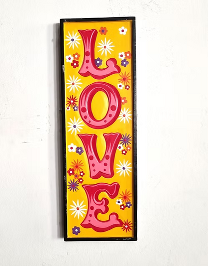 "LOVE" Sign - Vibrant MDF Wall Art