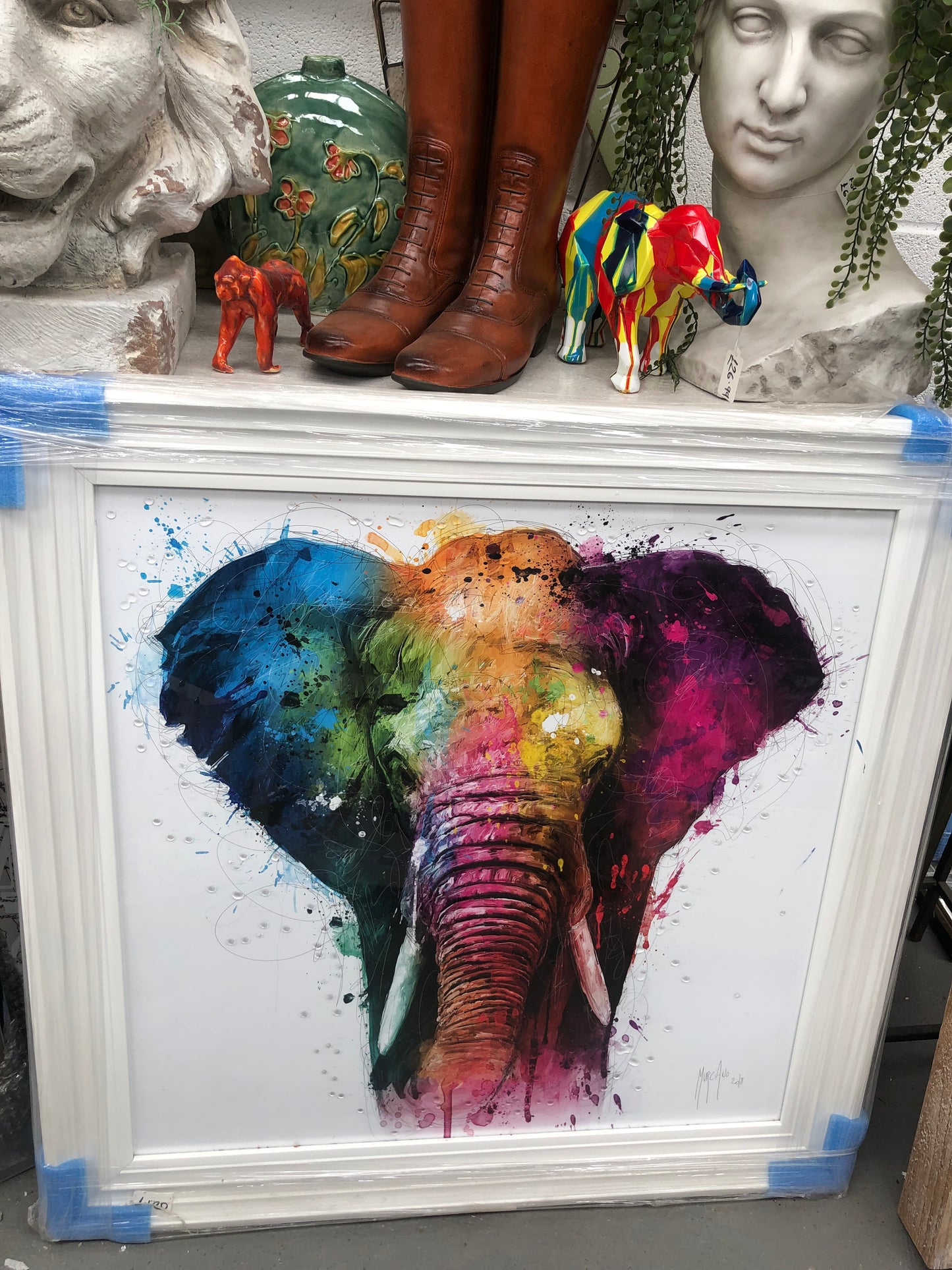 Elephant Liquid Art Picture