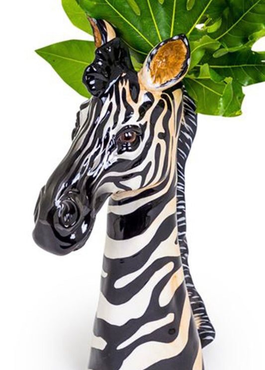 Ceramic Zebra vase