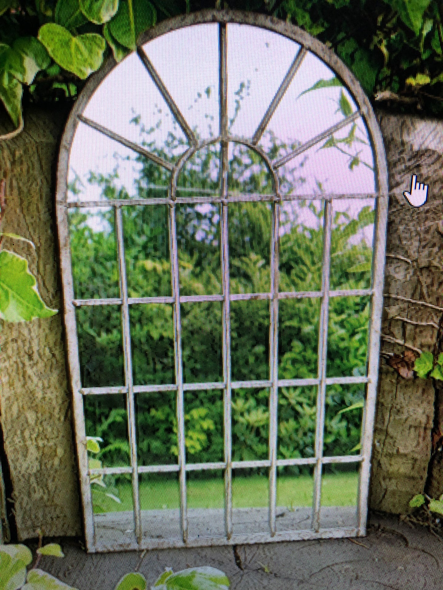 Outdoor Metal Arched Mirror - Elegant Garden and Patio Decor | Sign of the times Stoke