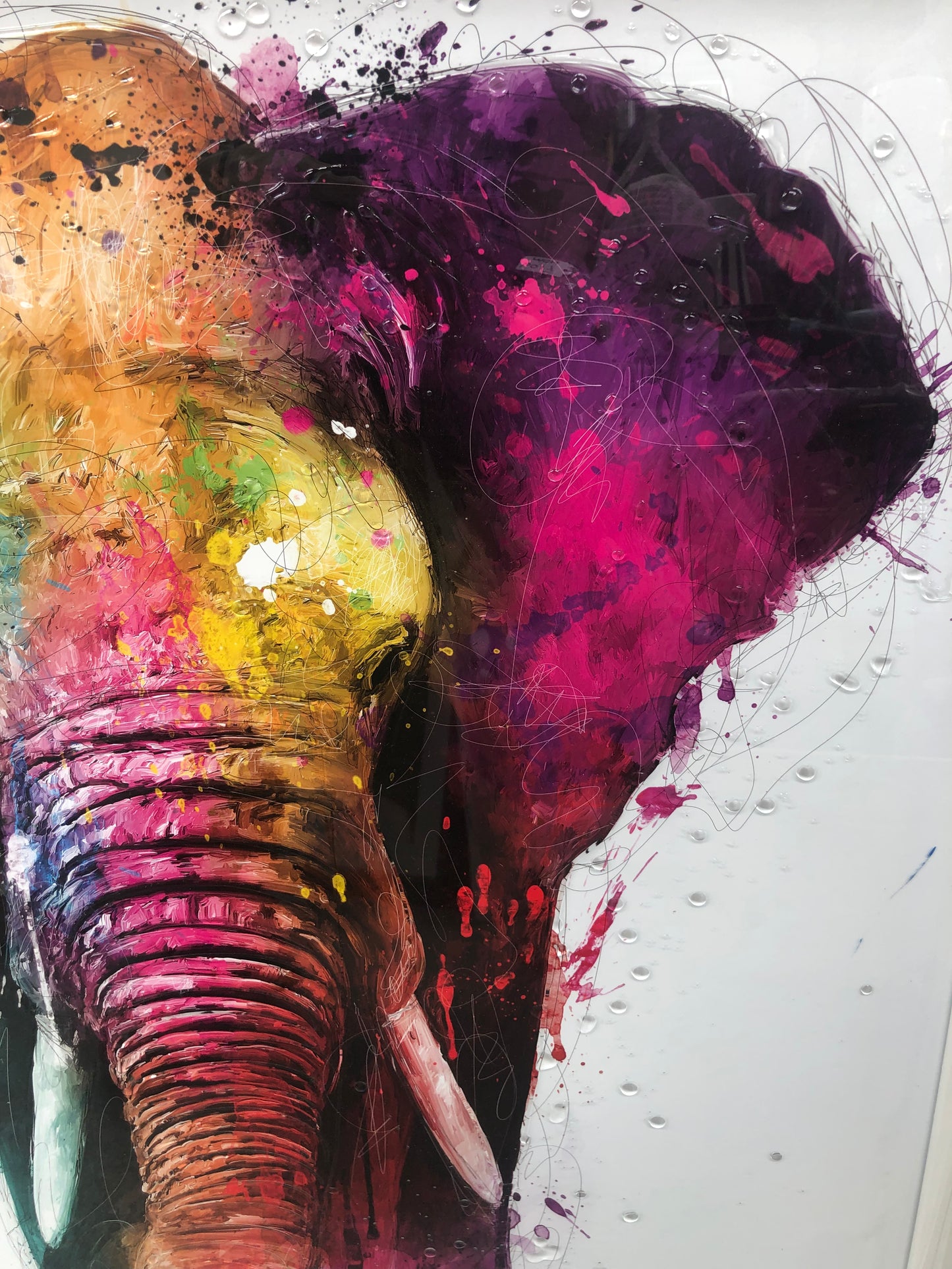 Elephant Liquid Art Picture