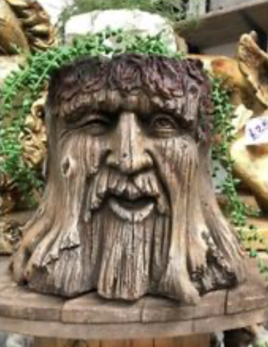 Tree Stump Planter - Charming Resin Tree Stump Planter | Sign of the times Stoke